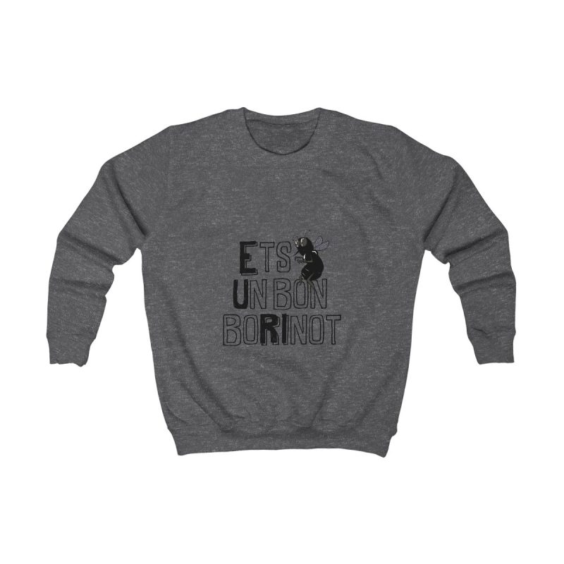 Sudadera infantil - Gris marengo - Camiseta «Ets un bon borinot»