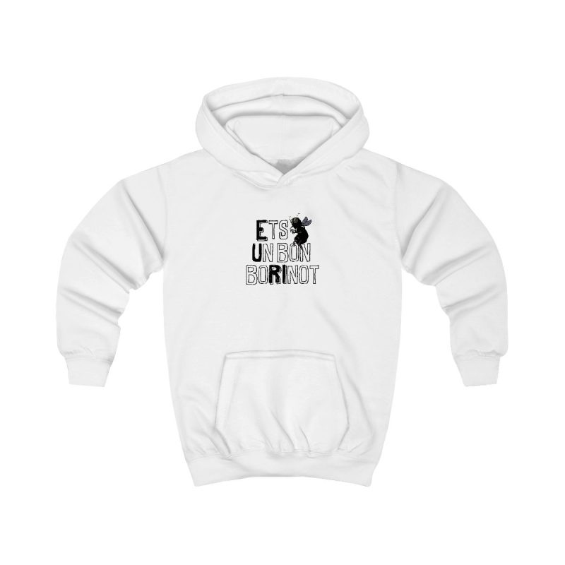 Sudadera con capucha infantil - Blanco artico - Camiseta «Ets un bon borinot» Sudadera con capucha infantil - Blanco artico - Camiseta «Ets un bon borinot»