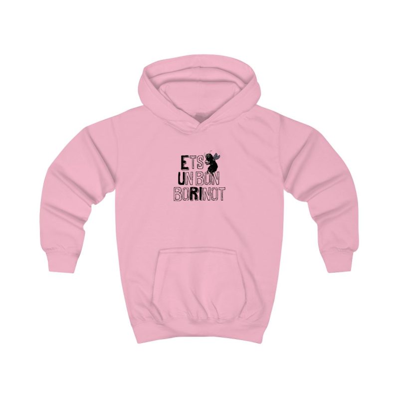 Sudadera con capucha infantil - Rosa bebe - Camiseta «Ets un bon borinot»