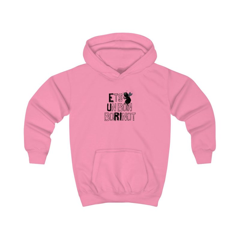 Sudadera con capucha infantil - Rosa algodon de azucar - Camiseta «Ets un bon borinot»