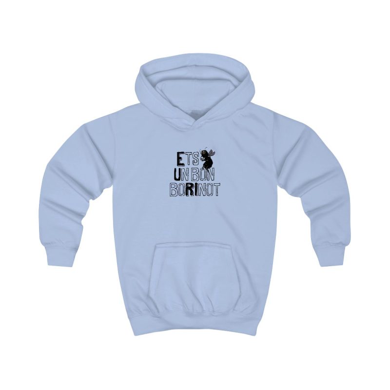 Sudadera con capucha infantil - Azul cielo - Camiseta «Ets un bon borinot»