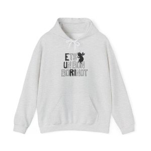 Sudadera con capucha - Gris ceniza - Camiseta «Ets un bon borinot»