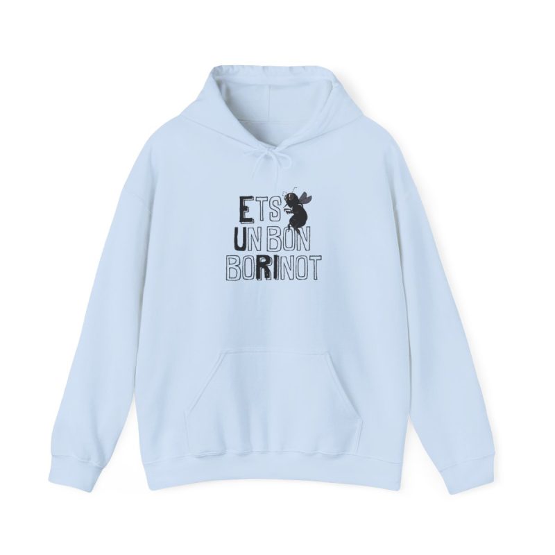 Sudadera con capucha - Azul claro - Camiseta «Ets un bon borinot»