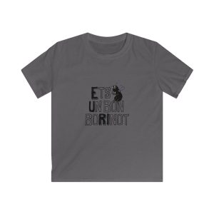 Camiseta infantil Softstyle - Gris marengo - Camiseta «Ets un bon borinot»