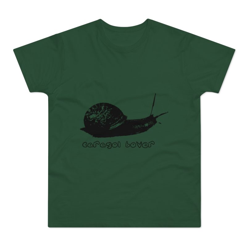 Camiseta hombre punto liso - Verde botella - Camiseta Caragol Bover Cans