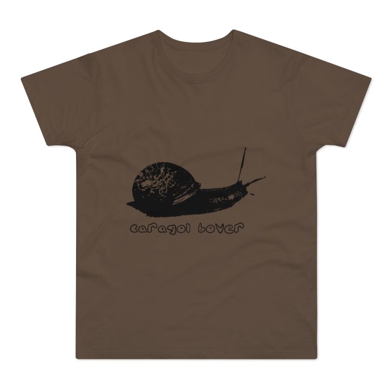 Camiseta hombre punto liso - Marron chocolate - Camiseta Caragol Bover Cans