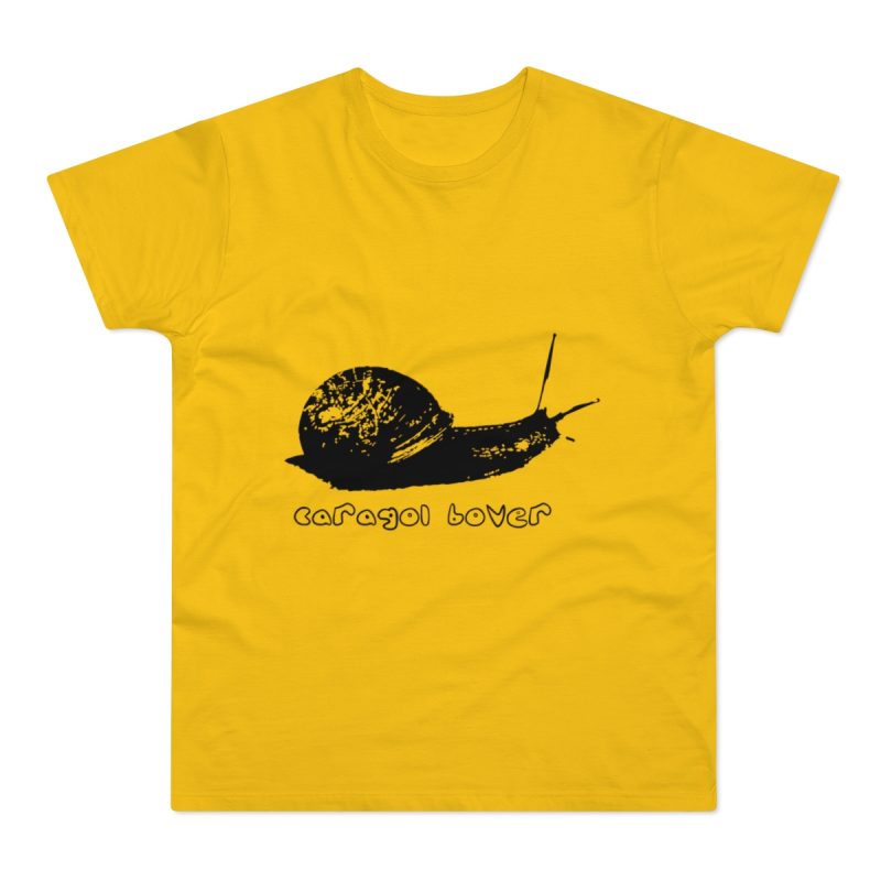Camiseta hombre punto liso - Amarillo dorado - Camiseta Caragol Bover Cans