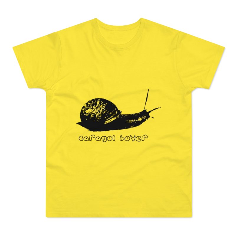 Camiseta hombre punto liso - Amarillo solar - Camiseta Caragol Bover Cans