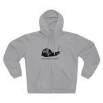 Sudadera capucha con cremallera premium - Gris jaspeado claro - Camiseta Caragol Bover Cans Sudadera capucha con cremallera premium - Gris jaspeado claro - Camiseta Caragol Bover Cans