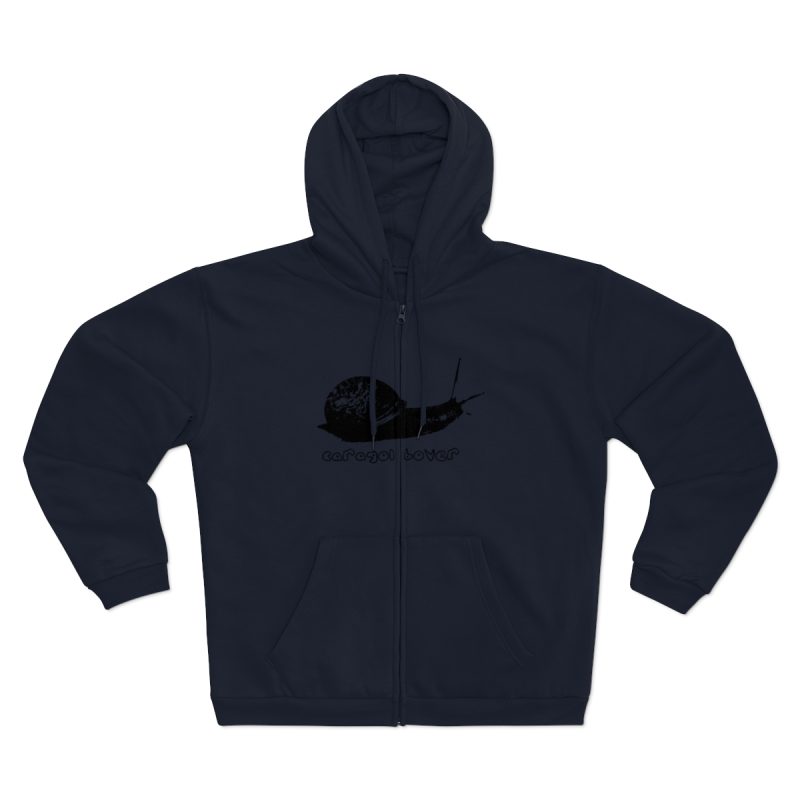 Sudadera capucha con cremallera premium - Azul marino - Camiseta Caragol Bover Cans