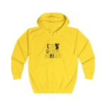 Sudadera con capucha y cremallera - Amarillo sol - Camiseta «Ets un bon borinot» Sudadera con capucha y cremallera - Amarillo sol - Camiseta «Ets un bon borinot»