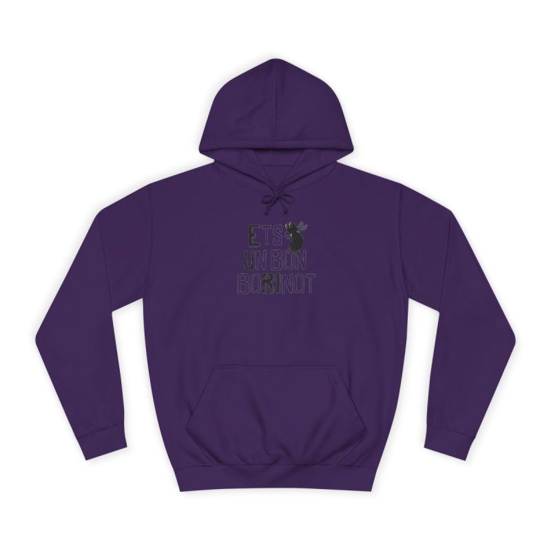 Sudadera universitaria - Morado - Camiseta «Ets un bon borinot»