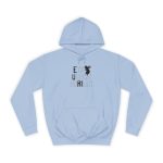 Sudadera universitaria - Azul cielo - Camiseta «Ets un bon borinot»