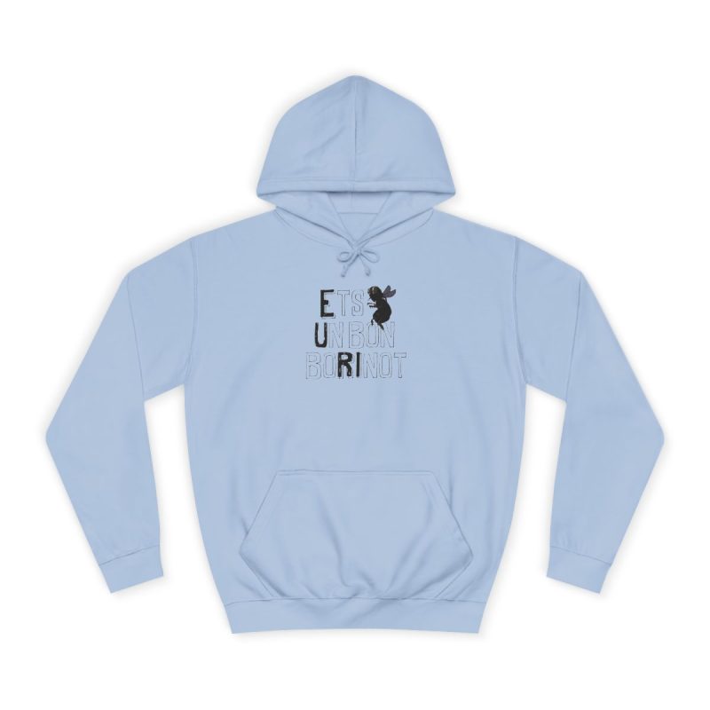 Sudadera universitaria - Azul cielo - Camiseta «Ets un bon borinot»