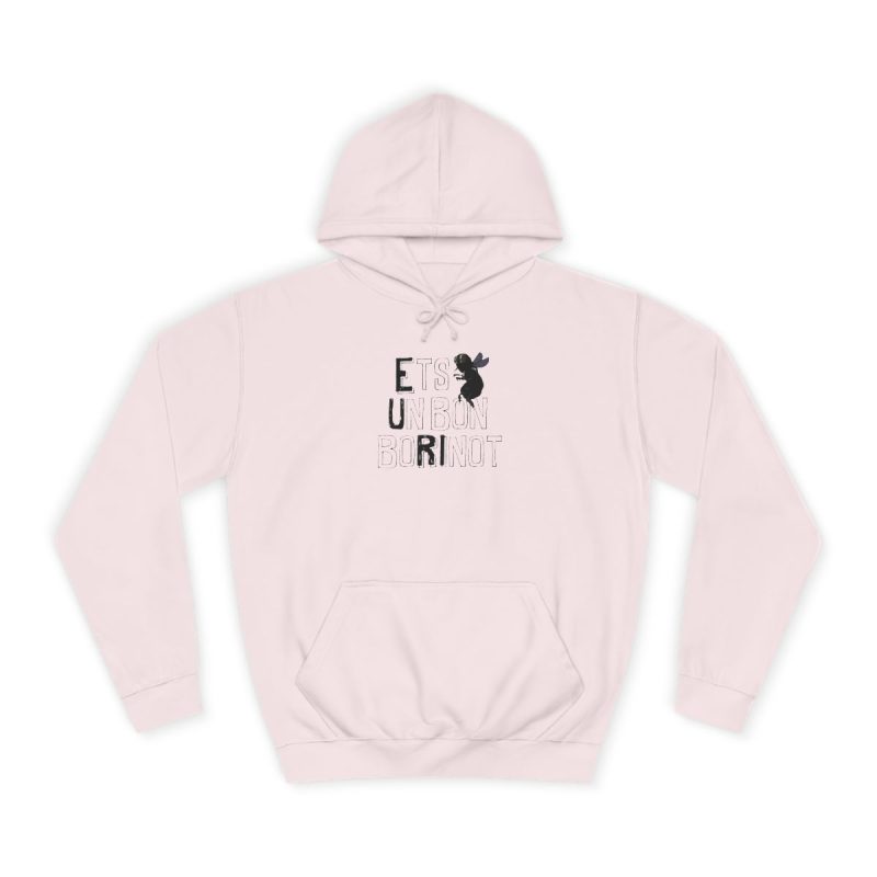 Sudadera universitaria - Rosa bebe - Camiseta «Ets un bon borinot»