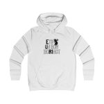 Sudadera universitaria mujer - Blanco artico - Camiseta «Ets un bon borinot»