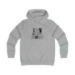Sudadera universitaria mujer - Gris jaspeado claro - Camiseta «Ets un bon borinot»