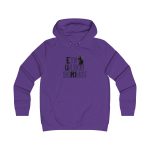 Sudadera universitaria mujer - Morado - Camiseta «Ets un bon borinot»