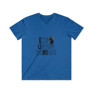 Camiseta hombre entallada cuello de pico - Azul royal - Camiseta «Ets un bon borinot»