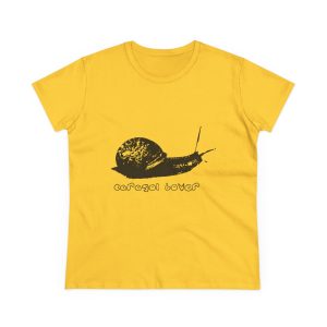 Camiseta mujer algodon medio - Amarillo margarita - Camiseta Caragol Bover Cans