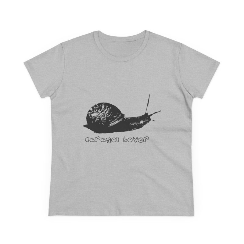 Camiseta mujer algodon medio - Gris deportivo - Camiseta Caragol Bover Cans