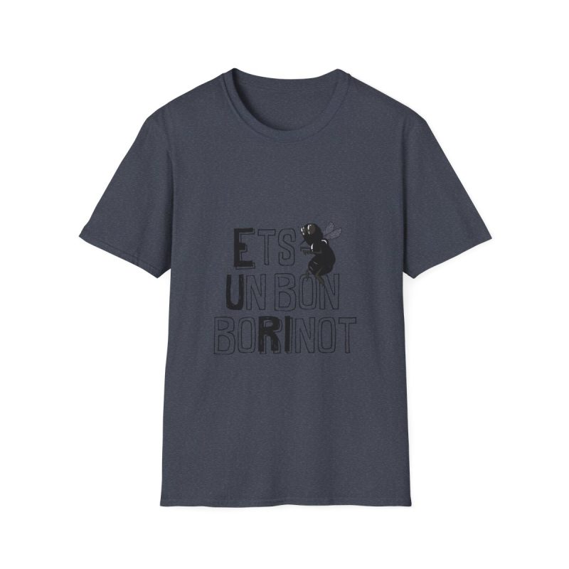 Camiseta Softstyle - Azul marino jaspeado - Camiseta «Ets un bon borinot»