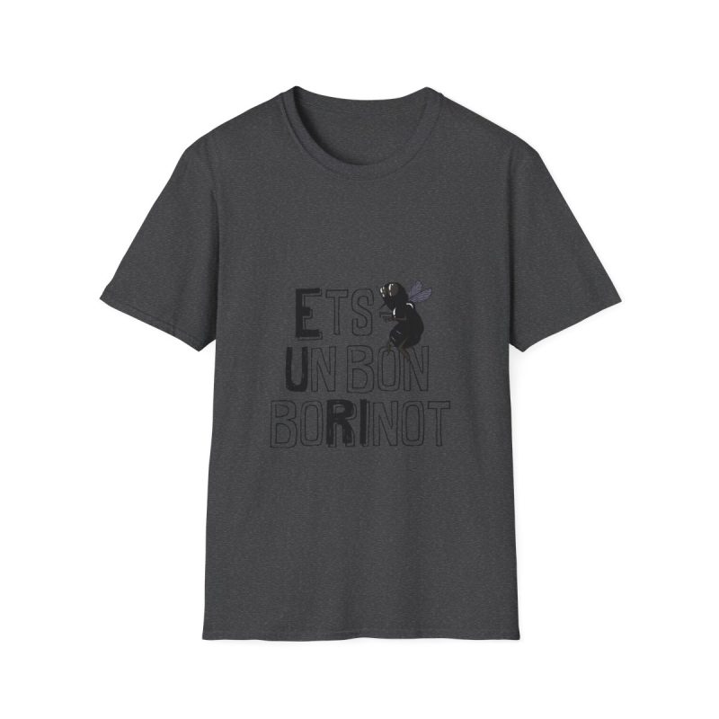Camiseta Softstyle - Gris oscuro jaspeado - Camiseta «Ets un bon borinot»