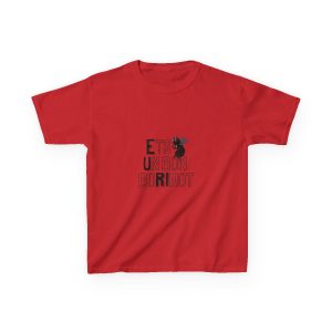 Camiseta infantil algodon grueso - Rojo - Camiseta «Ets un bon borinot»