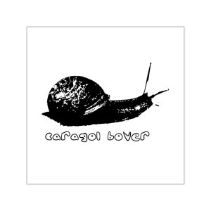 Pegatinas de vinilo cuadradas - Camiseta Caragol Bover Cans