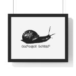 Poster enmarcado horizontal - Negro - Camiseta Caragol Bover Cans Poster enmarcado horizontal - Negro - Camiseta Caragol Bover Cans