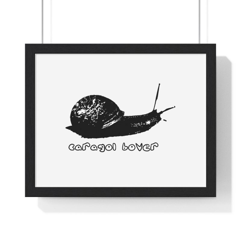 Poster enmarcado horizontal - Negro - Camiseta Caragol Bover Cans Poster enmarcado horizontal - Negro - Camiseta Caragol Bover Cans