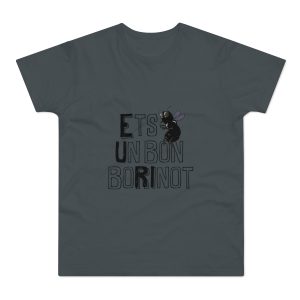Camiseta hombre punto liso - Gris oscuro - Camiseta «Ets un bon borinot»