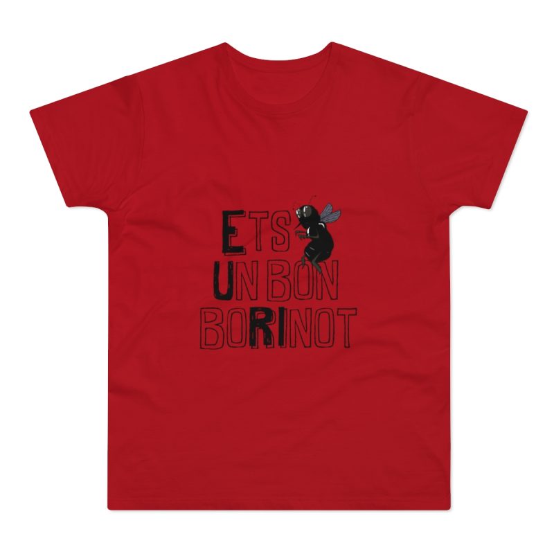 Camiseta hombre punto liso - Rojo - Camiseta «Ets un bon borinot»