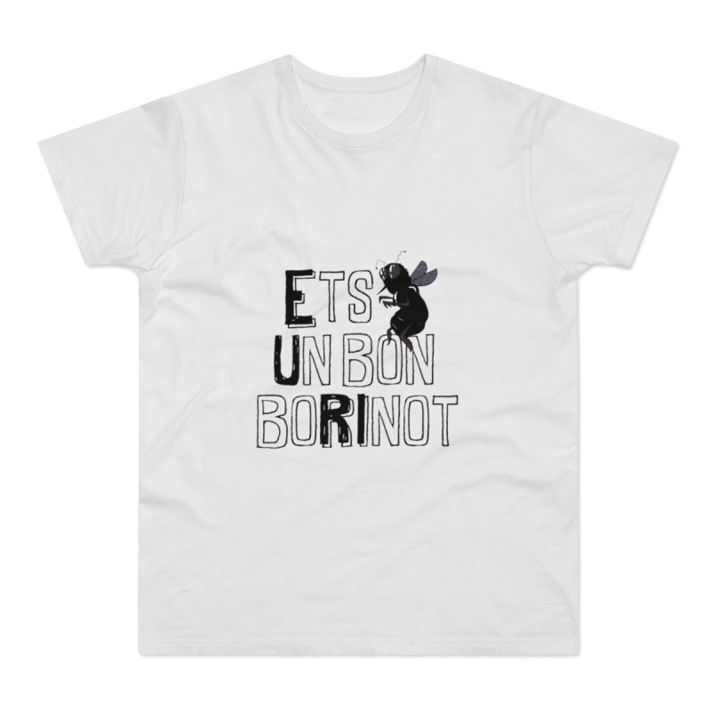 Camiseta hombre punto liso - Blanco - Camiseta «Ets un bon borinot»