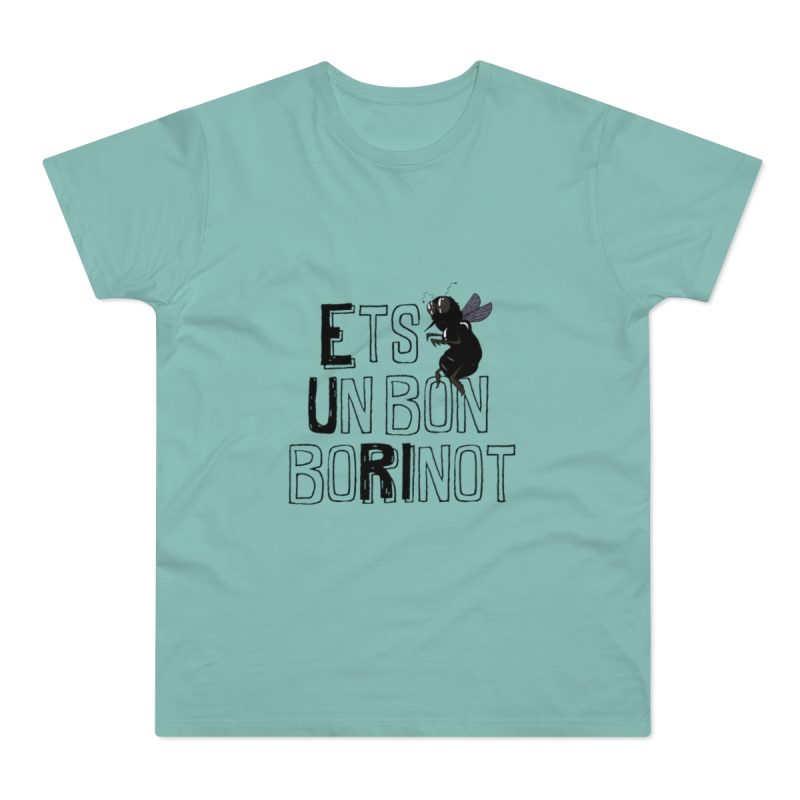 Camiseta hombre punto liso - Verde menta - Camiseta «Ets un bon borinot»