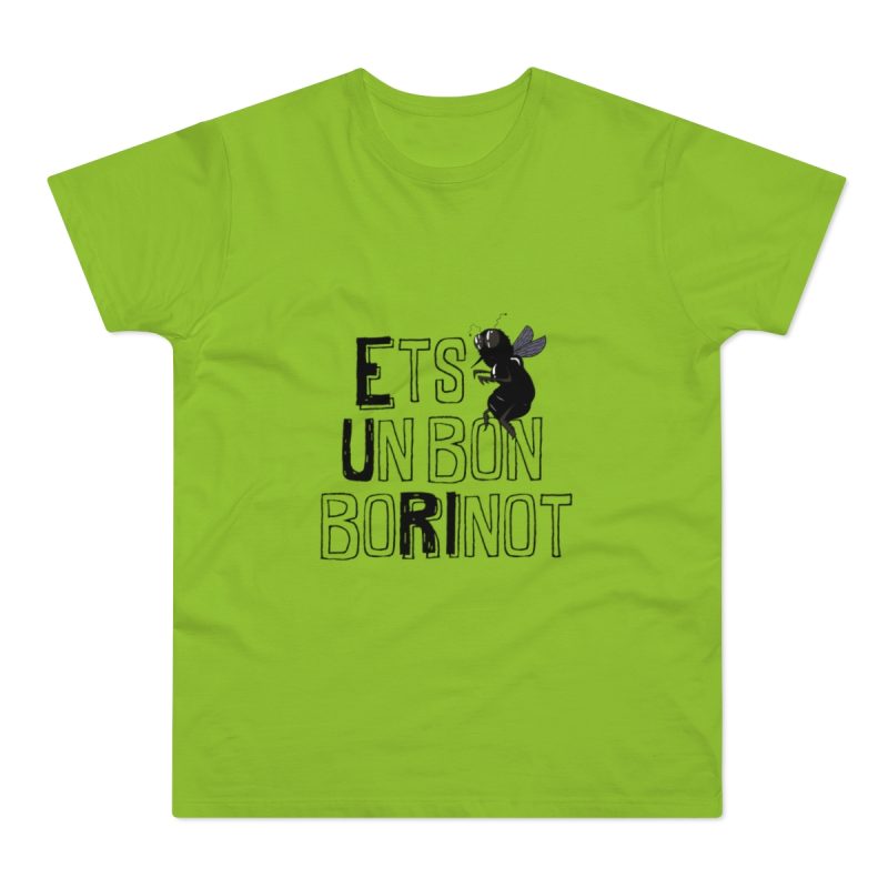 Camiseta hombre punto liso - Verde orquidea - Camiseta «Ets un bon borinot»