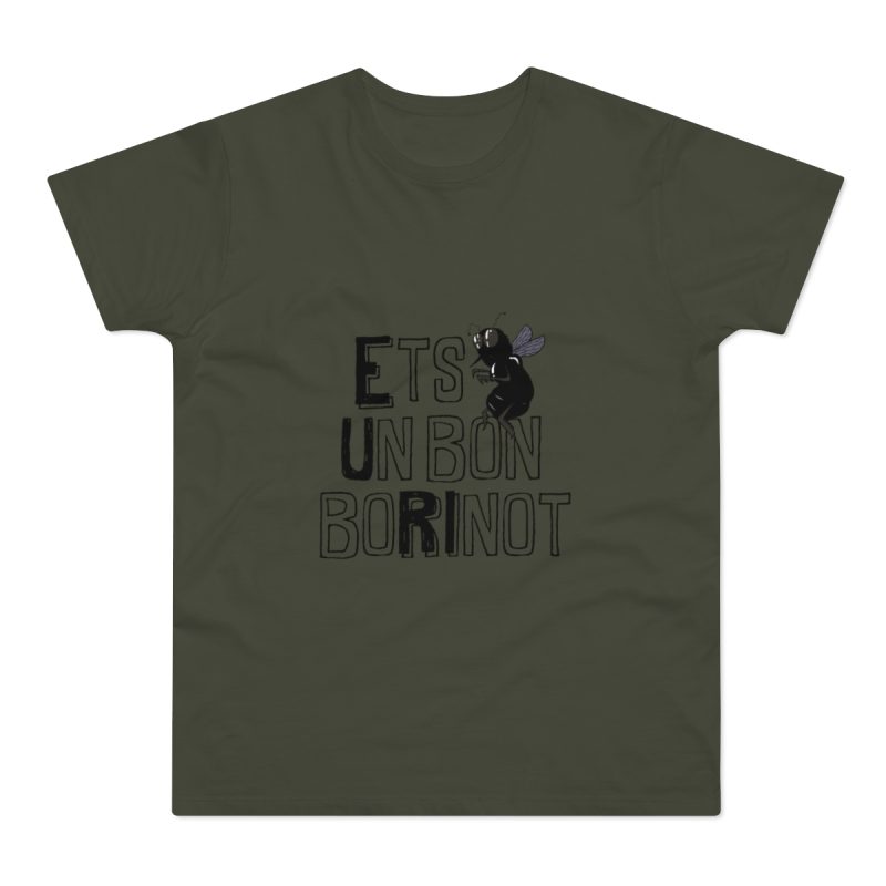 Camiseta hombre punto liso - Caqui urbano - Camiseta «Ets un bon borinot»