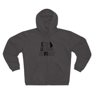 Sudadera capucha con cremallera premium - Antracita - Camiseta «Ets un bon borinot»