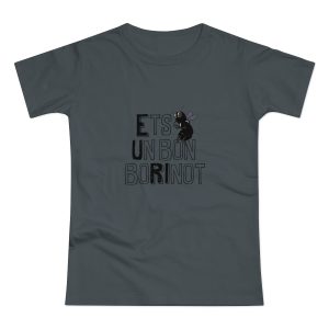 Camiseta mujer punto liso - Gris oscuro - Camiseta «Ets un bon borinot»