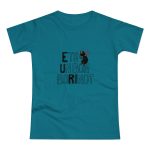 Camiseta mujer punto liso - Azul diva - Camiseta «Ets un bon borinot»