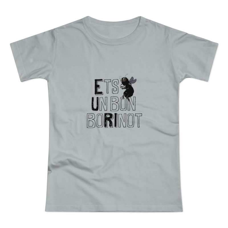 Camiseta mujer punto liso - Gris Pacifico - Camiseta «Ets un bon borinot»