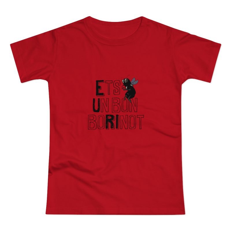 Camiseta mujer punto liso - Rojo - Camiseta «Ets un bon borinot»