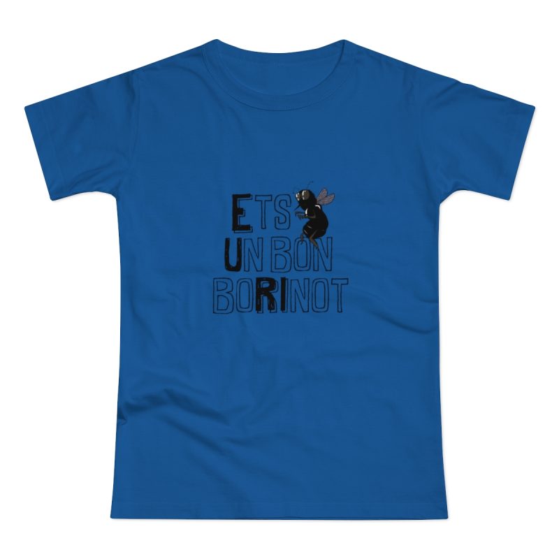 Camiseta mujer punto liso - Azul royal intenso - Camiseta «Ets un bon borinot»