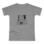 Camiseta mujer punto liso - Gris deportivo jaspeado - Camiseta «Ets un bon borinot»