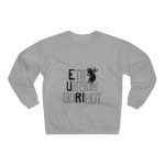 Sudadera cuello redondo premium - Gris jaspeado claro - Camiseta «Ets un bon borinot»