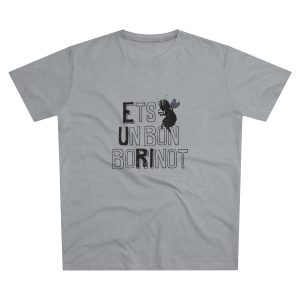 Camiseta hombre corte moderno - Gris Oxford claro - Camiseta «Ets un bon borinot»