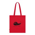 Bolsa de algodon organico - Rojo clasico - Camiseta Caragol Bover Cans
