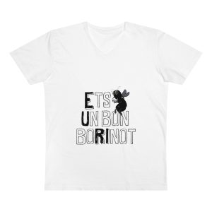 Camiseta hombre cuello de pico Presenter - Blanco - Camiseta «Ets un bon borinot»