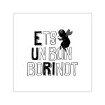 Pegatinas de vinilo cuadradas - Camiseta «Ets un bon borinot»
