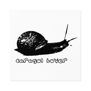 Pegatinas laminadas cuadradas - Camiseta Caragol Bover Cans